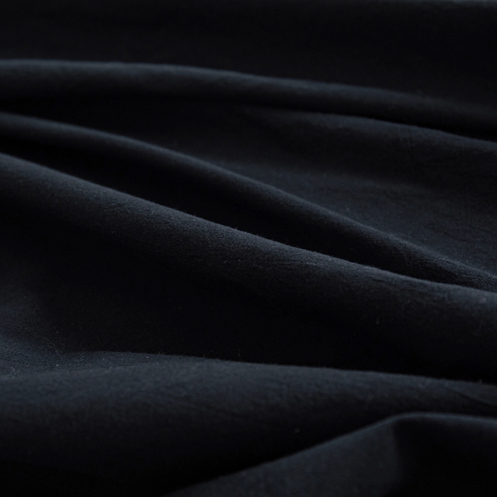 91家纺网 家纺一手货源 找家纺 安莱生活 2023新款水洗棉全棉色织高支高密纽扣款工艺单品床笠 炭黑