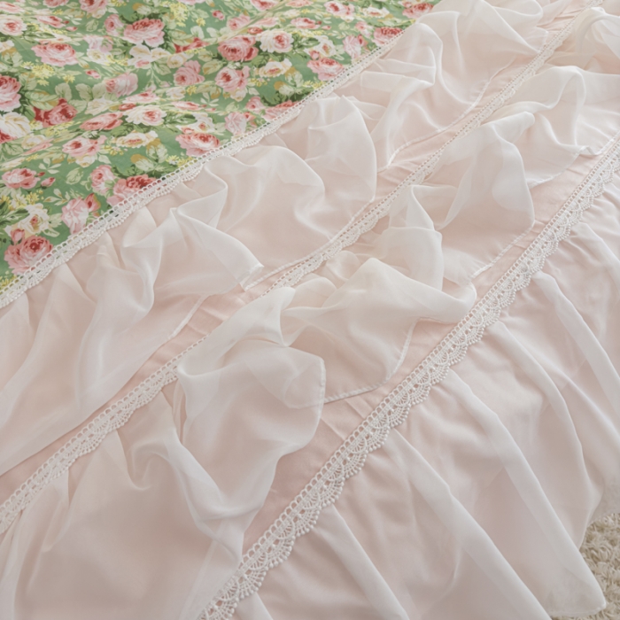 91家纺网 家纺一手货源 找家纺 潮邦创意家居 新款13372全棉法式工艺款四件套学生三件套 枫清