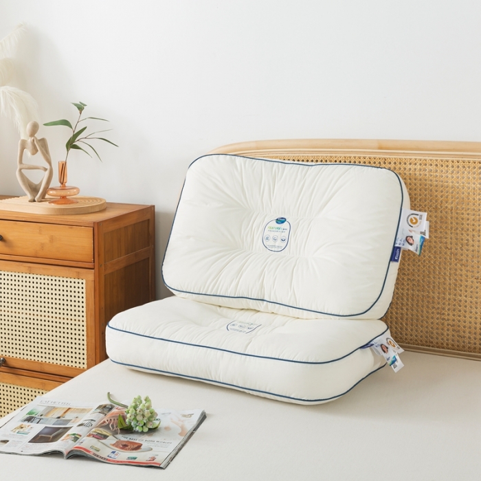 91家纺网 家纺一手货源 找家纺 境月 2023新款弹弹锌系列枕头 弹弹锌立体护颈枕