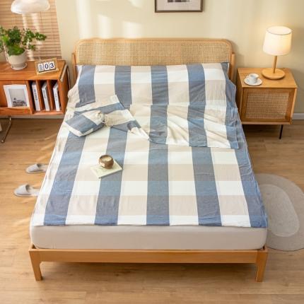 91家纺网 家纺一手货源 找家纺 （总）格子铺 2023新款全棉水洗棉隔脏睡袋旅行袋