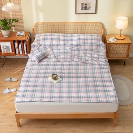 格子铺 2023新款隔脏睡袋旅行袋 睡袋-贝拉粉格