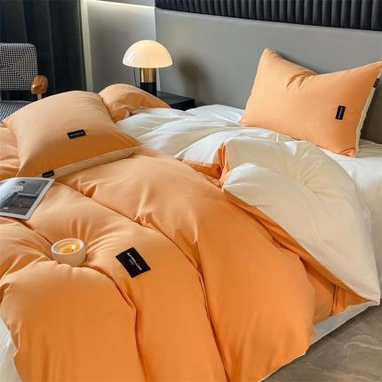 91家纺网 家纺一手货源 找家纺 (总) 床绮 2024新款水洗磨毛四件套-挚爱风格二