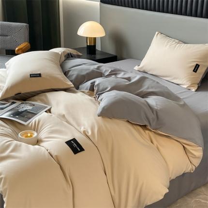 91家纺网 家纺一手货源 找家纺 (总) 床绮 2024新款水洗磨毛四件套-挚爱风格二