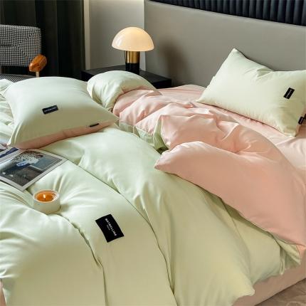 91家纺网 家纺一手货源 找家纺 (总) 床绮 2024新款水洗磨毛四件套-挚爱风格二