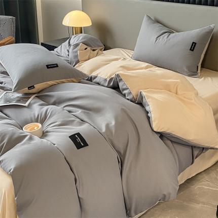 91家纺网 家纺一手货源 找家纺 (总) 床绮 2024新款水洗磨毛四件套-挚爱风格二