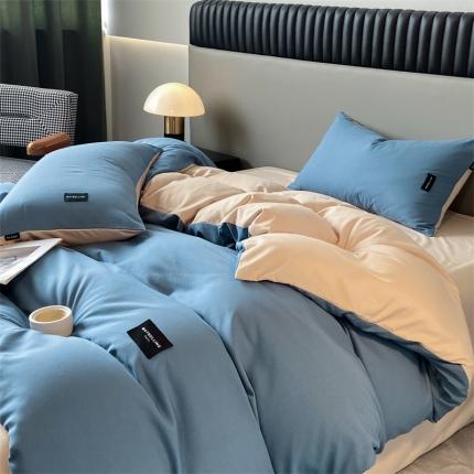 (总) 床绮 2024新款水洗磨毛四件套-挚爱风格二