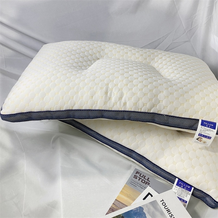91家纺网 家纺一手货源 找家纺 拾光枕芯 2023新款3d分区透气水立方按摩颗粒柔软SPA护颈定型枕