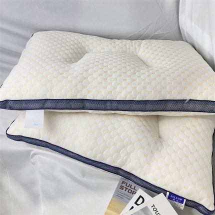 拾光枕芯 2023新款3d分区透气水立方按摩颗粒柔软SPA护颈定型枕