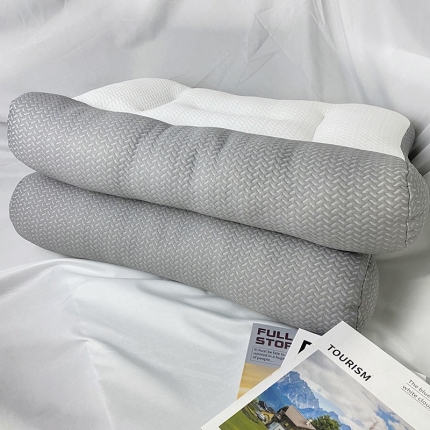 91家纺网 家纺一手货源 找家纺 （总）拾光枕芯 2023新款透气反牵引颈椎分区护颈高克重枕