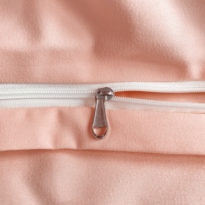 91家纺网 家纺一手货源 找家纺 娜娜 2023新款水洗棉刺绣素色学生三件套 多多猫-粉