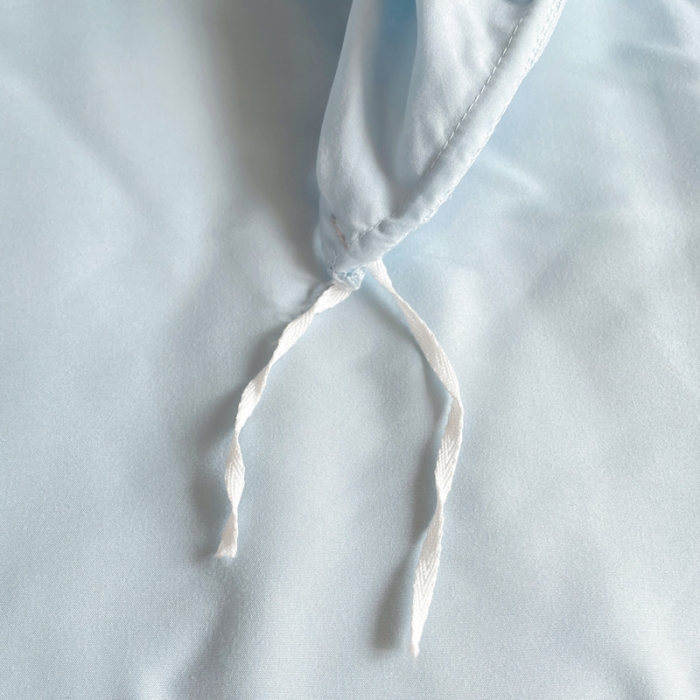 91家纺网 家纺一手货源 找家纺 娜娜 2023新款水洗棉刺绣素色学生三件套 多多猫-天空蓝