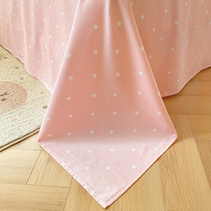 91家纺网 家纺一手货源 找家纺 麦伦家居 2023新款全棉斜纹卡通小清新系列四件套-第四波 爱心郁金香