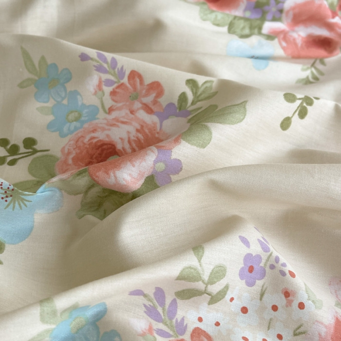 91家纺网 家纺一手货源 找家纺 添越 2024小清新韩版蕾丝花边纯棉夹棉床盖三件套全棉佳人有约