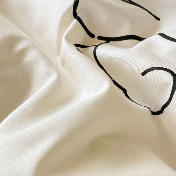 91家纺网 家纺一手货源 找家纺 麦伦家居 2023新款全棉斜纹卡通小清新系列四件套-第四波 奔奔兔