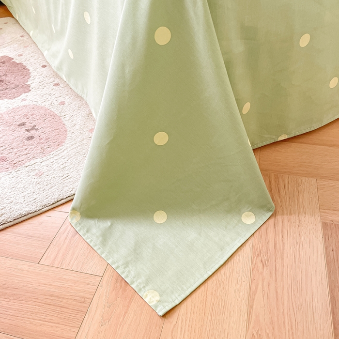 91家纺网 家纺一手货源 找家纺 麦伦家居 2023新款全棉斜纹卡通小清新系列四件套-第四波 奔奔兔