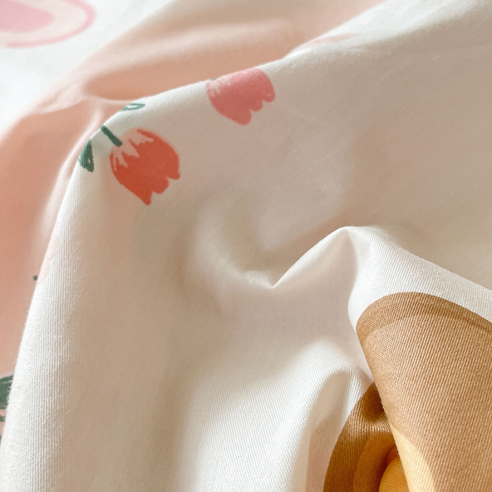 91家纺网 家纺一手货源 找家纺 麦伦家居 2023新款全棉斜纹卡通小清新系列四件套-第四波 戴茜