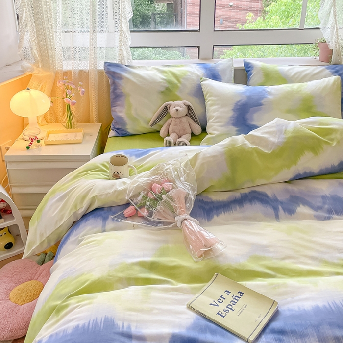 91家纺网 家纺一手货源 找家纺 麦伦家居 2023新款全棉斜纹卡通小清新系列四件套-第四波 光年