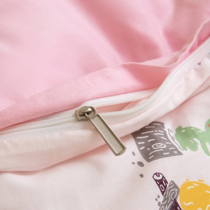 91家纺网 家纺一手货源 找家纺 总喜多兔 2023新款40支13372纯棉小小梦绣花幼儿园被子三件套