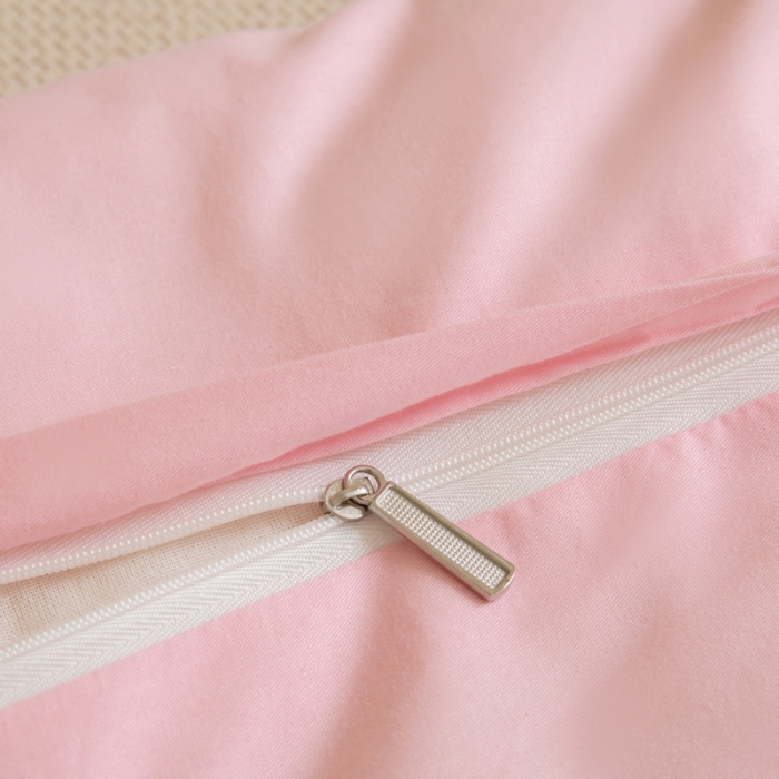 91家纺网 家纺一手货源 找家纺 喜多兔 2023新款40支13372纯棉小小梦绣花幼儿园被子三件套 粉色滑板精灵