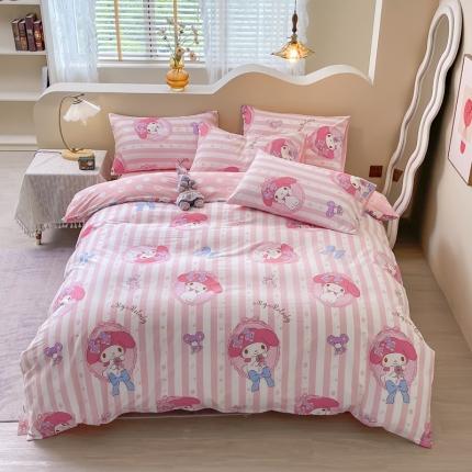 91家纺网 家纺一手货源 找家纺 （总）博雅家纺 2023新款三丽鸥卡通全棉四件套