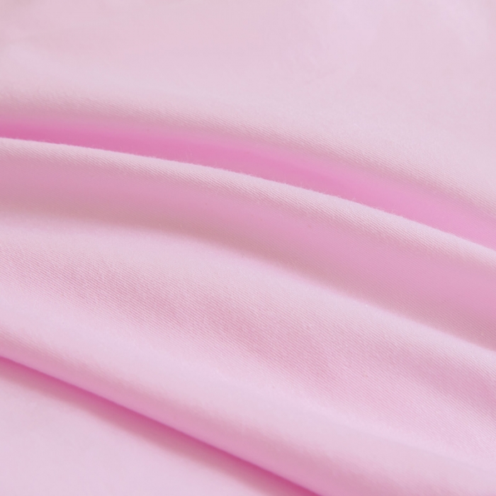 91家纺网 家纺一手货源 找家纺 喜多兔 2023新款40支13372纯棉小小梦绣花幼儿园被子三件套 粉色微笑猫咪