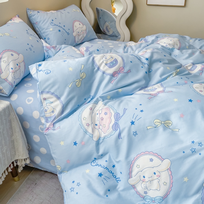 91家纺网 家纺一手货源 找家纺 （总）博雅家纺 2023新款三丽鸥卡通全棉四件套