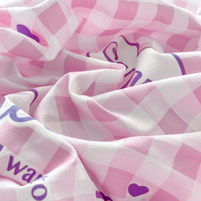 91家纺网 家纺一手货源 找家纺 博雅家纺 2023新款三丽鸥卡通全棉四件套 库洛米之心