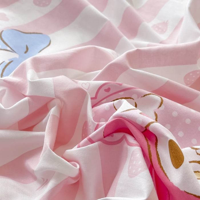 91家纺网 家纺一手货源 找家纺 博雅家纺 2023新款三丽鸥卡通全棉四件套 甜甜美乐蒂