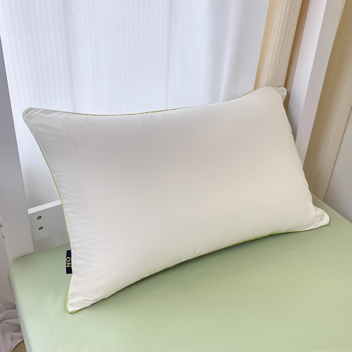 91家纺网 家纺一手货源 找家纺 眠帛2023水洗棉麻绳滚边芝士系列学生三件套六简套A类 芝士奶昔白果绿