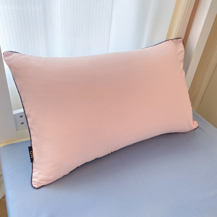 91家纺网 家纺一手货源 找家纺 眠帛2023水洗棉麻绳滚边芝士系列学生三件套六简套A类 芝士奶油粉蓝灰