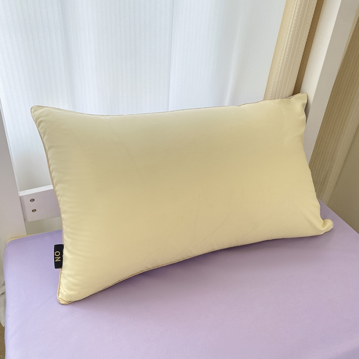 91家纺网 家纺一手货源 找家纺 眠帛2023水洗棉麻绳滚边芝士系列学生三件套六简套A类 芝士奶昔白浅紫