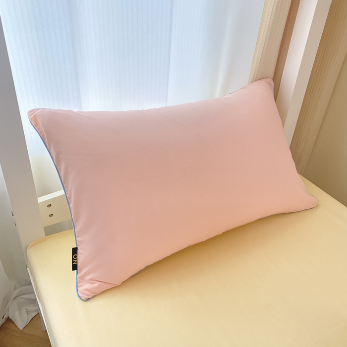 91家纺网 家纺一手货源 找家纺 眠帛2023水洗棉麻绳滚边芝士系列学生三件套六简套A类 芝士奶油粉奶黄