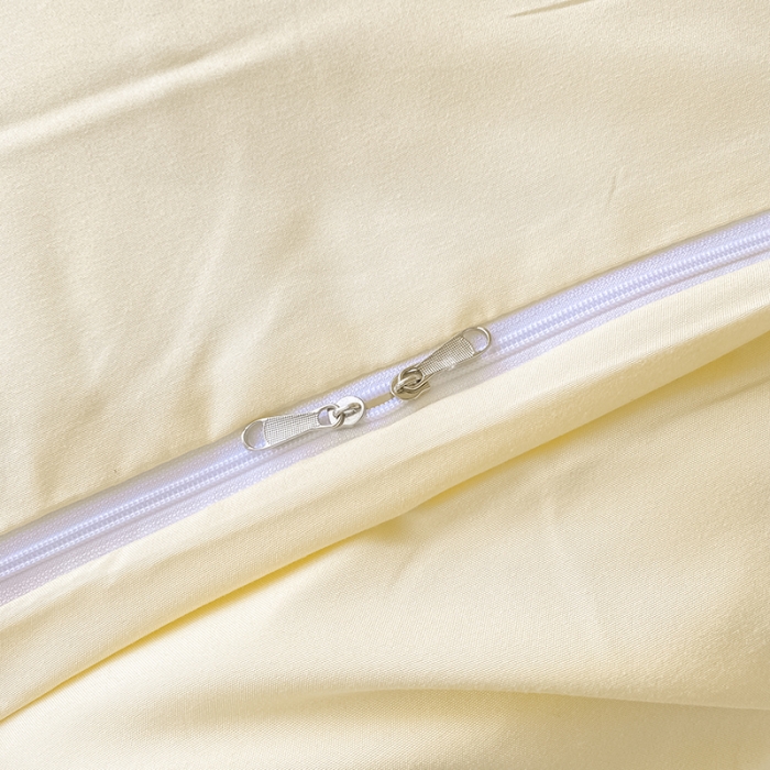 91家纺网 家纺一手货源 找家纺 眠帛2023水洗棉麻绳滚边芝士系列学生三件套六简套A类 芝士浅紫奶昔白