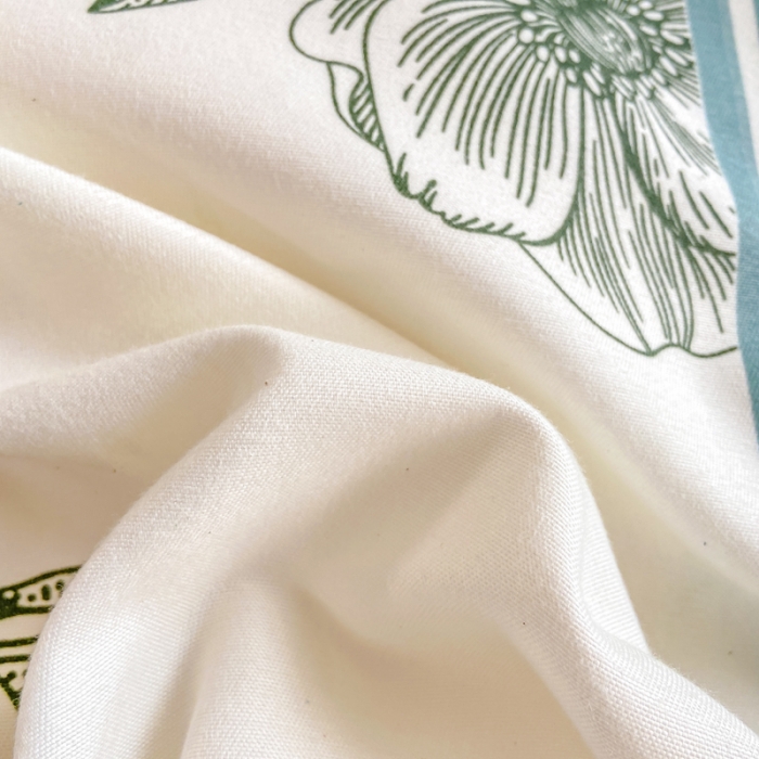 91家纺网 家纺一手货源 找家纺 红日子 2023新款斜纹印花四件套 浓情花韵