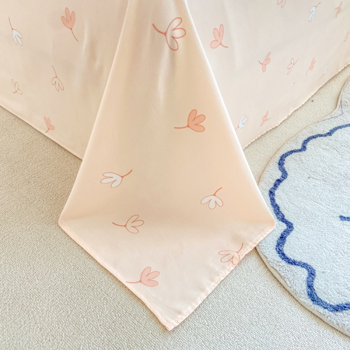 91家纺网 家纺一手货源 找家纺 红日子 2023新款斜纹印花四件套 水果派对