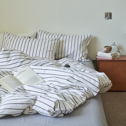 91家纺网 家纺一手货源 找家纺 （总）窝米 2023新款13370全棉四件套简约风系列四件套