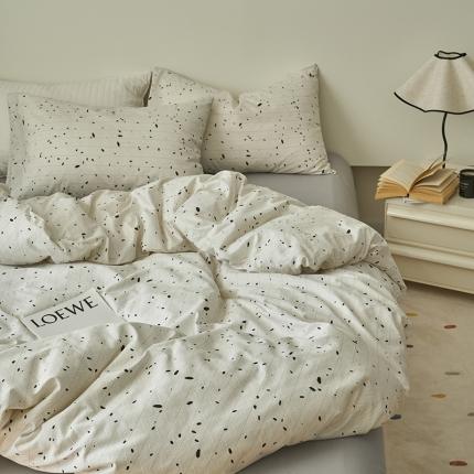 91家纺网 家纺一手货源 找家纺 （总）窝米 2023新款13370全棉四件套简约风系列四件套