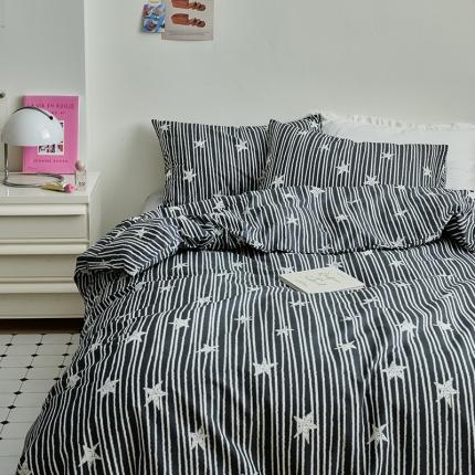 91家纺网 家纺一手货源 找家纺 （总）窝米 2023新款13370全棉四件套简约风系列四件套