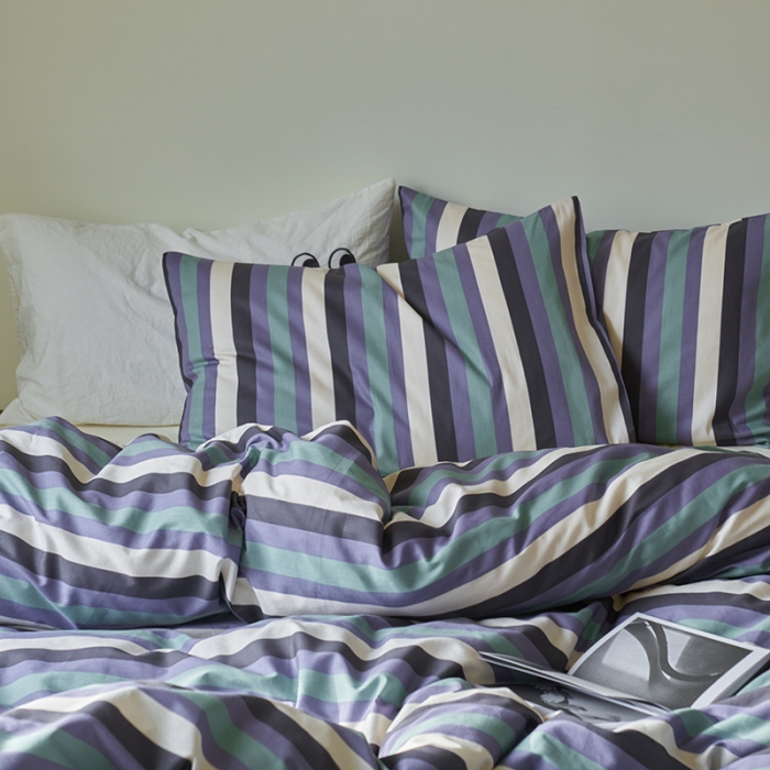 91家纺网 家纺一手货源 找家纺 （总）窝米 2023新款13370全棉四件套简约风系列四件套