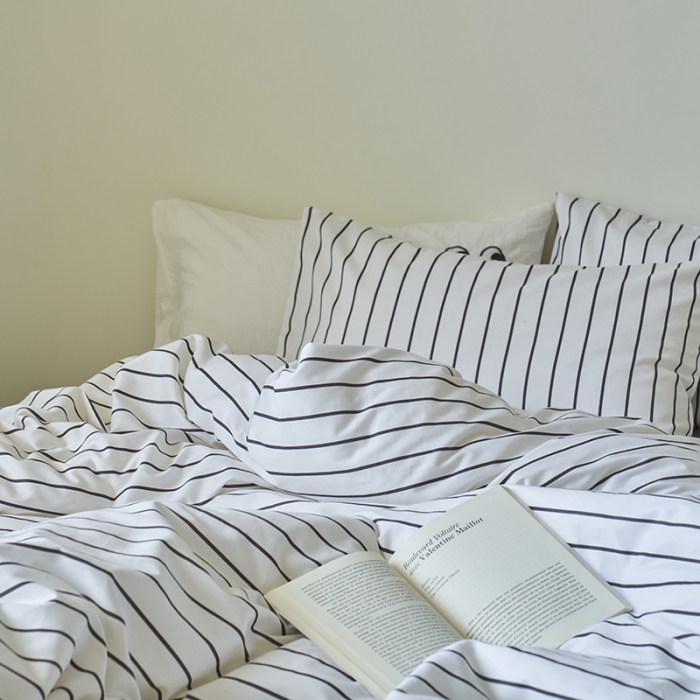 91家纺网 家纺一手货源 找家纺 窝米 2023新款13370全棉四件套简约风系列四件套 摩德尔