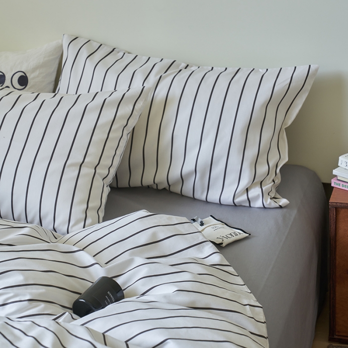 91家纺网 家纺一手货源 找家纺 窝米 2023新款13370全棉四件套简约风系列四件套 摩德尔