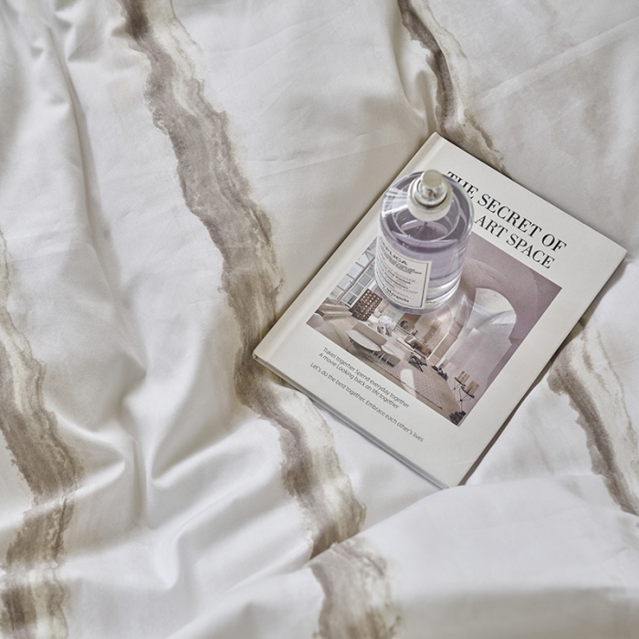 91家纺网 家纺一手货源 找家纺 窝米 2023新款13370全棉四件套简约风系列四件套 威德尔卡其