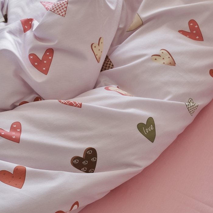 91家纺网 家纺一手货源 找家纺 窝米 2023新款13370全棉四件套简约风系列四件套 星辰