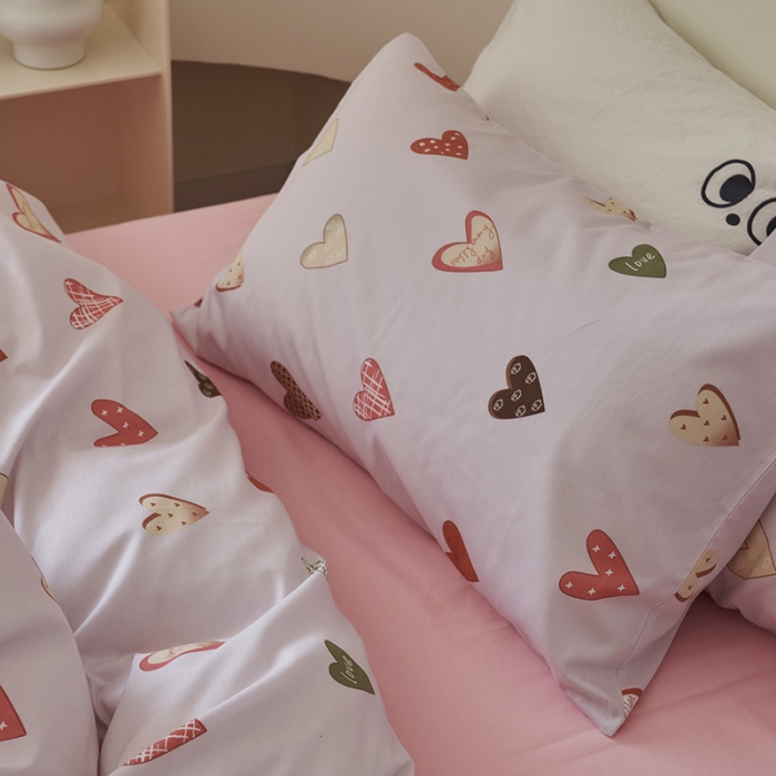 91家纺网 家纺一手货源 找家纺 窝米 2023新款13370全棉四件套简约风系列四件套 星辰