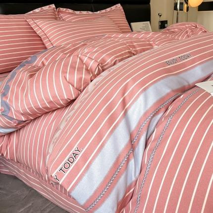 91家纺网 家纺一手货源 找家纺 莱通 新款喷气磨毛床单款床笠款四件套 美德利