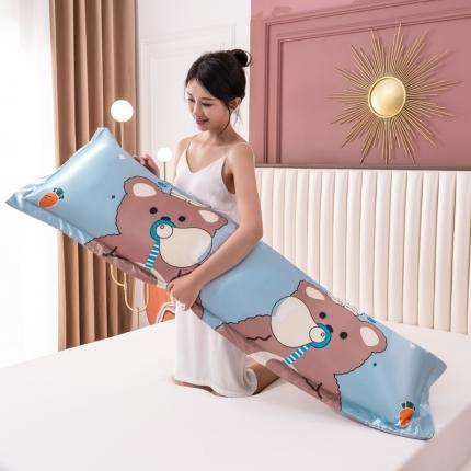 91家纺网 家纺一手货源 找家纺 （总）新款大版单双人可水洗机洗枕套冰丝夏季情侣枕头套