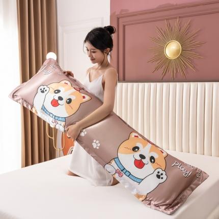 91家纺网 家纺一手货源 找家纺 （总）新款大版单双人可水洗机洗枕套冰丝夏季情侣枕头套