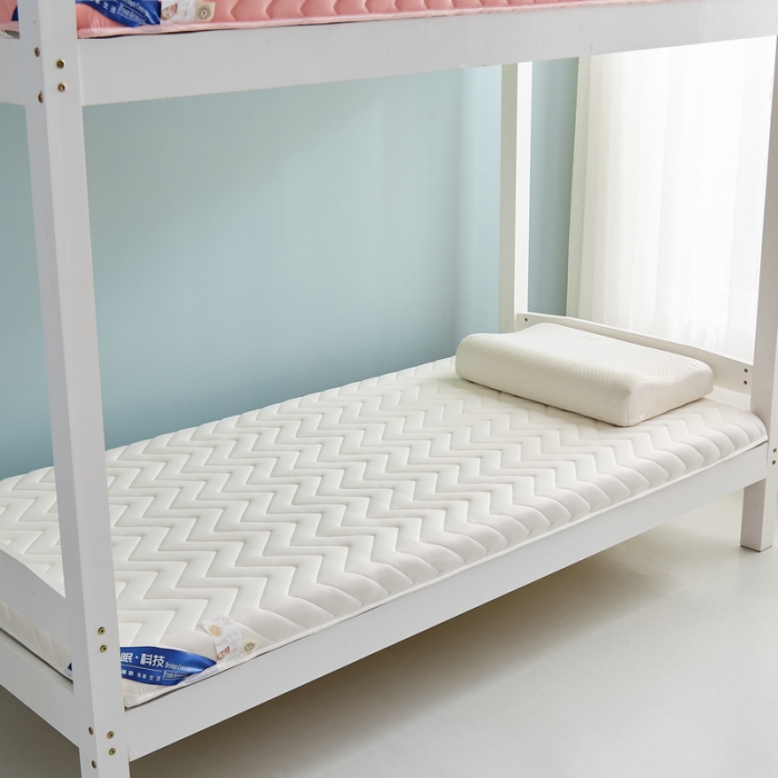 91家纺网 家纺一手货源 找家纺 锦丝钰床垫 2023新款学生A类大豆床垫 白色