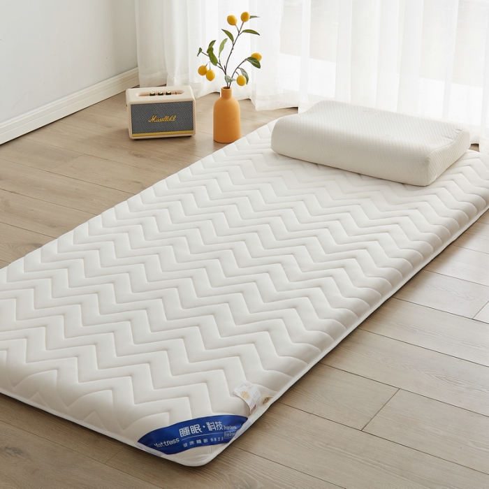 91家纺网 家纺一手货源 找家纺 锦丝钰床垫 2023新款学生A类大豆床垫 白色