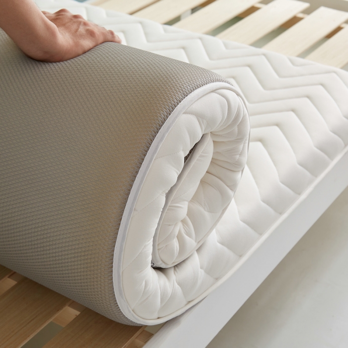 91家纺网 家纺一手货源 找家纺 锦丝钰床垫 2023新款学生A类大豆床垫 白色